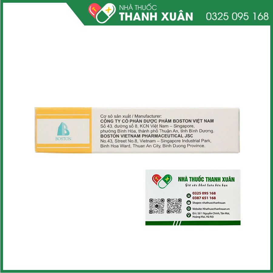 Ambroxol Boston thuốc tiêu nhầy đường hô hấp